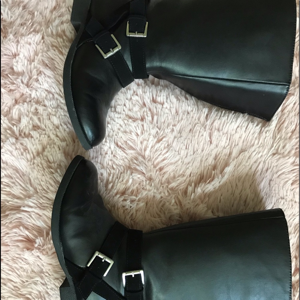 Black Riding Style Boots